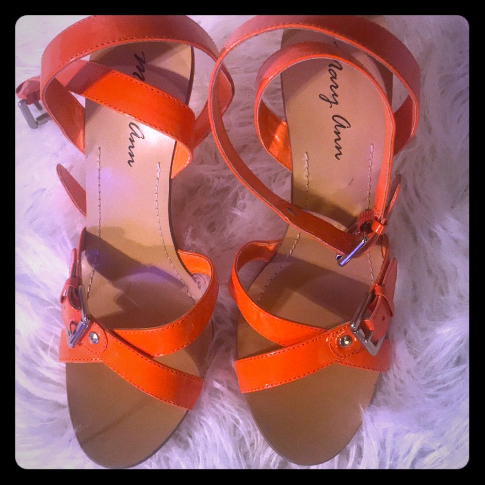 Cute orange heels